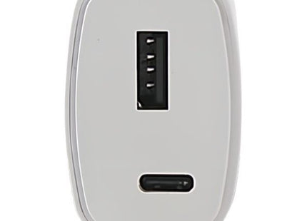 GROOVY CARICATORE DA MURO USB + USB C COLORE GRIGIO