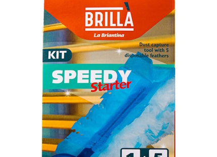 LA BRIANTINA CATTURAPOLVERE CON MANICO SPEEDY CON 5 RICAMBI