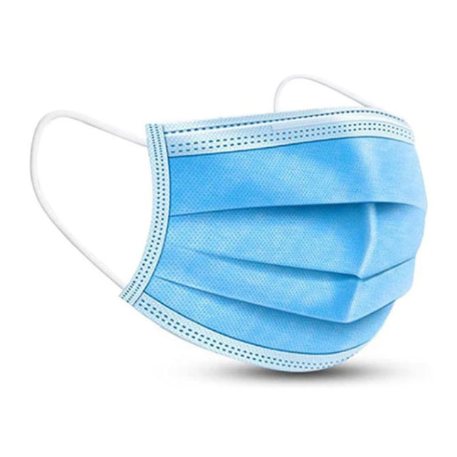 MASCHERINA CHIRURGICA COLORE AZZURRO IN SCATOLA DA PZ50
