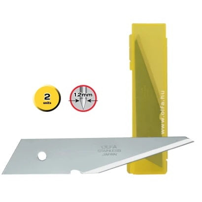 OLFA LAME PER CUTTER MOD. CKB-2 INCLINATE A 2 TAGLIENTI CONF.DA PZ2