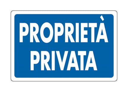 SEGNALE PROPRIETA' PRIVATA IN PLASTICA MM300X200