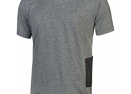 U-POWER T-SHIRT IN JERSEY DI POLYCOTONE ROAD COLORE GREY METEORITE